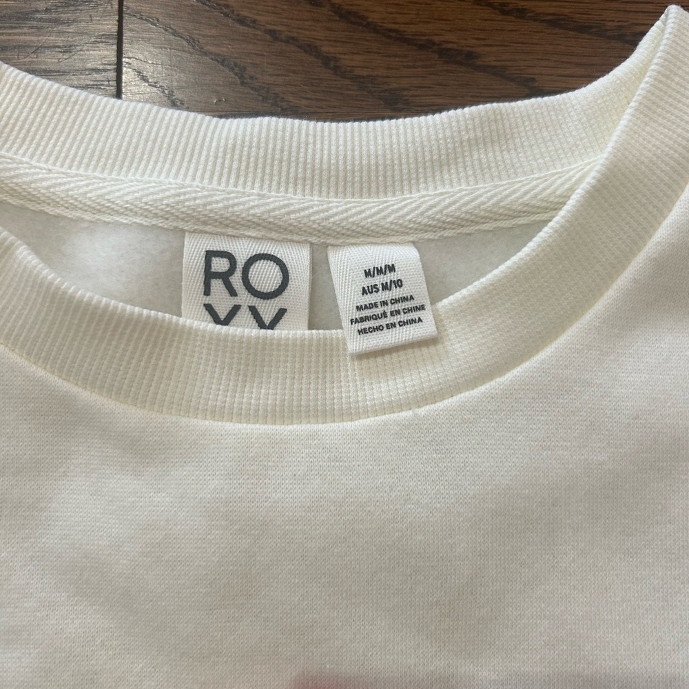 Roxy Waikiki Off White Sweatshirt - Picture 4 of 4